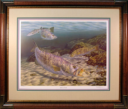 "About To Croak" - Speckled Trout by artist Randy McGovern
