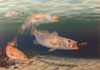 "Chasing the Dream" by fish artist Randy McGovern