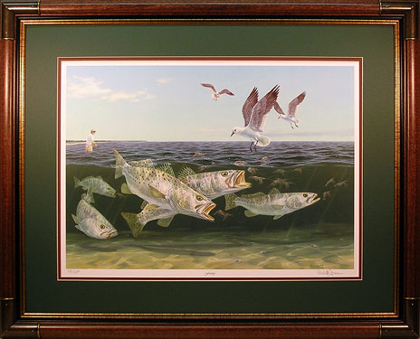 "Frenzy" by fish artist Randy McGovern