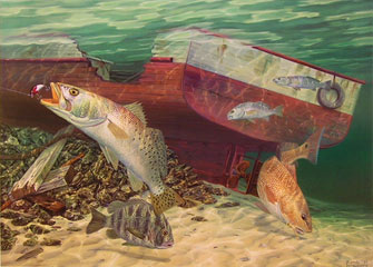 "Remnants and Rebels" by fish artist Randy McGovern
