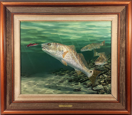 "Seeing Red" by wildlife artist Randy McGovern.