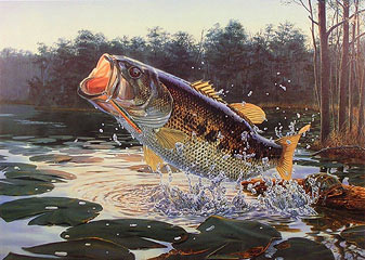 "Tailspin" by fish artist Randy McGovern